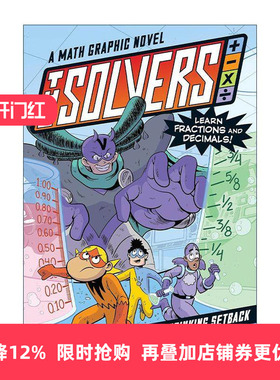 英文原版 The Shrinking Setback 数学漫画小说卷一 学习分数和小数 2024杰出文学作品奖长名单 英文版 进口英语原版书籍