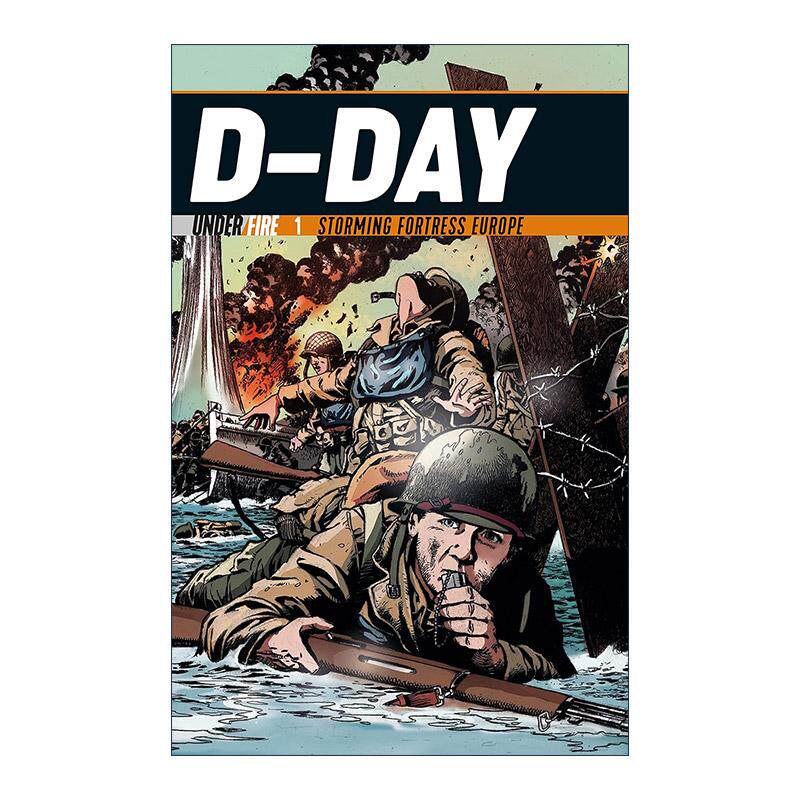 英文原版 D-Day 诺曼底登陆 冲击欧洲要塞 二战历史故事漫画小说 英文版 进口英语原版书籍
