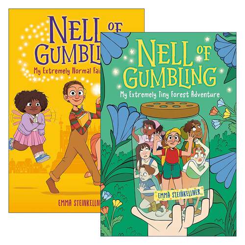 英文原版 Nell of Gumbling 甘柏林的耐尔系列1-2册 儿童搞笑漫画 The Okay Witch作者Emma Steinkellner 英文版 进口英语原版书籍