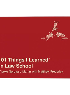101 Things Learned in Law School 我在法学院学到的101件事 精装进口原版英文书籍