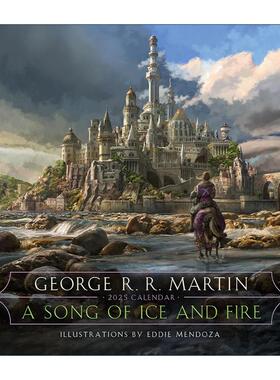英文原版 A Song of Ice and Fire 2025 Calendar 冰与火之歌2025年日历 George R. R. Martin 英文版 进口英语原版