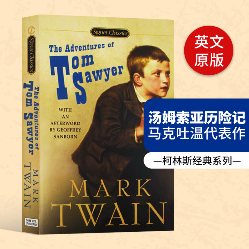 汤姆索亚历险记 The Adventures of Tom Sawyer 英文原版小说 儿童文学名著 马克吐温代表作 柯林斯经典 原版英语书籍 Mark Twain
