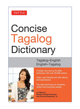 Tuttle Concise Tagalog Dictionary 菲律宾语简明词典 菲律宾语-英语双解进口原版英文书籍