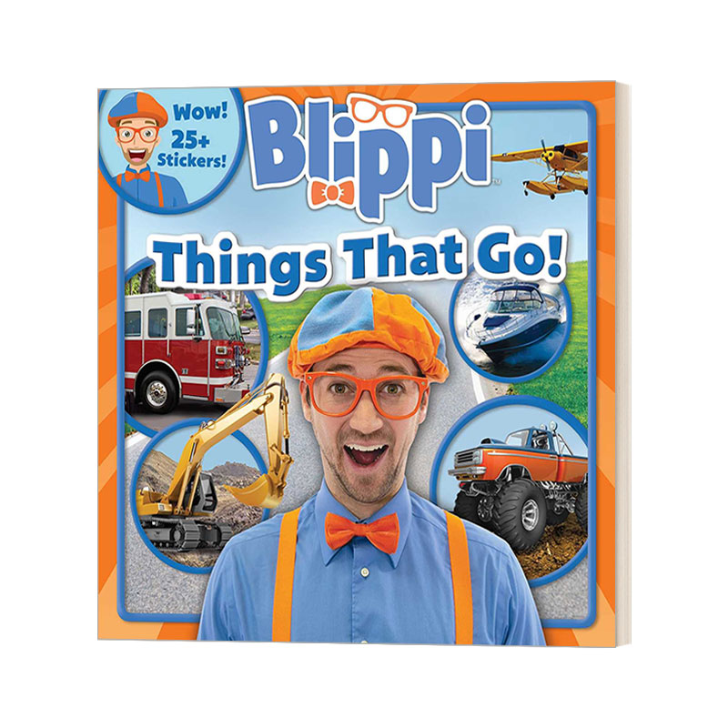 英文原版绘本 Blippi Things That Go 布里皮 交通工具 儿童英语启蒙 英文版 进口英语原版书籍