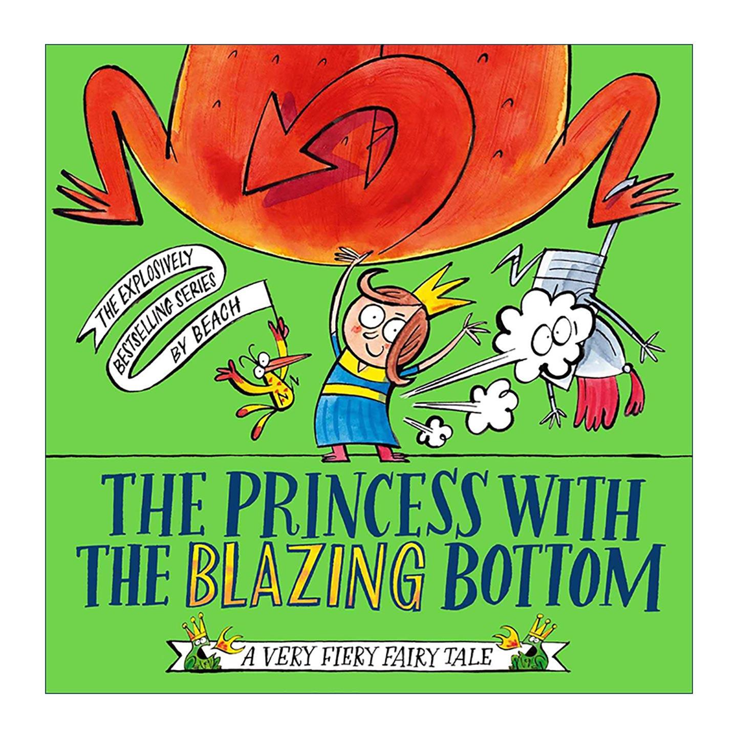 英文原版 The Princess With The Blazing Bottom 放屁公主 会放屁的恐龙系列 英文版 进口英语原版书籍