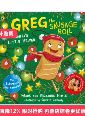 英文原版 Greg the Sausage Roll Santa's Little Helper 香肠卷格雷格 圣诞老人的小帮手 育儿网红LadBaby绘本 英文版 进口书籍