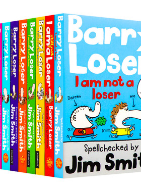 倒霉蛋巴里系列10册 英文原版 Barry Loser I am not a loser 失败者巴里 儿童幽默搞笑故事书 励志校园漫画文学 罗尔德达尔童书奖