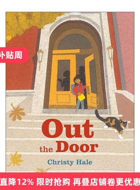 英文原版 Out the Door 出门 儿童精装绘本 纽约公共图书馆年度优秀图书 上学日 Christy Hale 英文版 进口英语原版书籍
