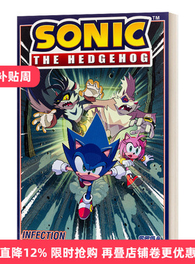 Sonic The Hedgehog, Vol. 4: Infection 刺猬索尼克第四卷：感染进口原版英文书籍