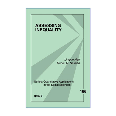 Assessing Inequality 评估不平等 郝令昕 SAGE社会科学定量研究应用丛书进口原版英文书籍