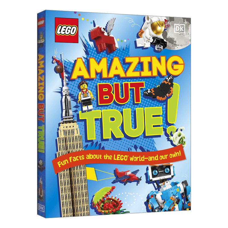 英文原版绘本 LEGO Amazing But True 乐高世界的真与假 关于乐高有趣的事实 儿童绘本 积木百科故事图画书 英文版 进口英语书籍
