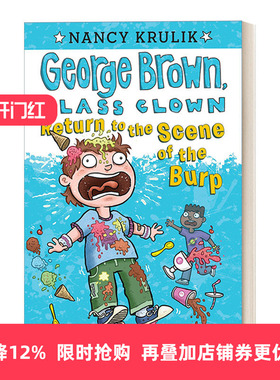 英文原版 Return to the Scene of the Burp #19 乔治布朗系列19 校园搞笑王 儿童章节书桥梁书 插画Aaron Blecha 英文版 进口书