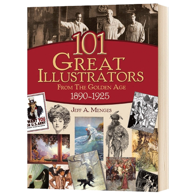 英文原版 101 Great Illustrators from the Golden Age 1890-1925 101位黄金时代插画家 英文版进口原版英语书籍