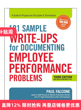 英文原版 101 Sample Write-Ups for Documenting Employee Performance Problems 绩效对话101个范例 英文版 进口英语原版书籍