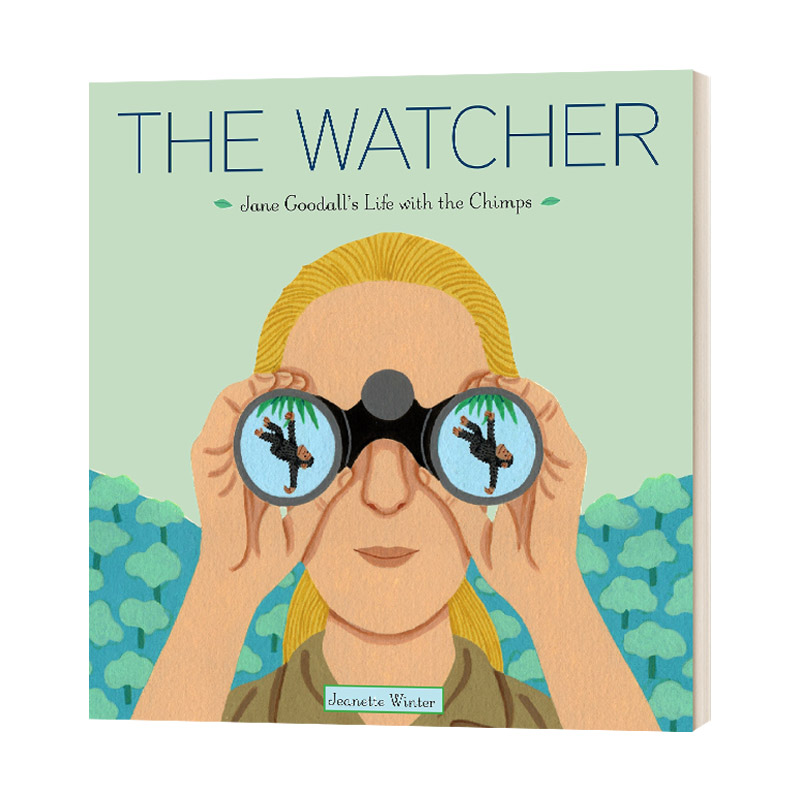 The Watcher观察者珍·古道尔和黑猩猩在一起的生活精装名人传记绘本进口原版英文书籍