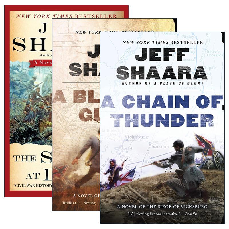 英文原版 Civil War 1861-1865  Western Theater 美国内战西部剧院系列1-3册 Jeff Shaara 英文版 进口英语原版书籍