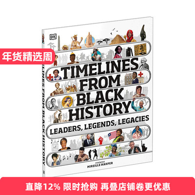 Timelines from Black History 黑人历史的时间表 精装进口原版英文书籍