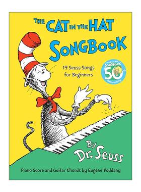 英文原版 The Cat in the Hat Songbook 戴帽子的猫歌曲书 苏斯博士 50周年纪念精装收藏版 英文版 进口英语原版书籍