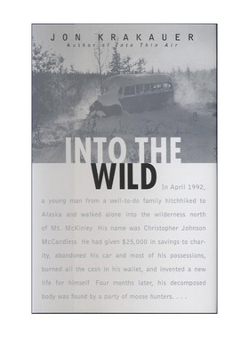 Into the Wild 荒野生存 Jon Krakauer 精装进口原版英文书籍