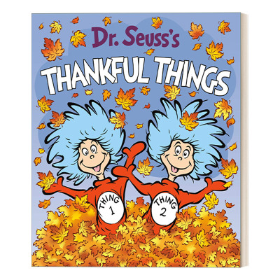 英文原版 Dr.Seuss's Thankful Things苏斯博士感恩的东西 早教纸板书 撕不烂 低幼适龄版图画书 帽子里的猫主角 英文版进口英语书