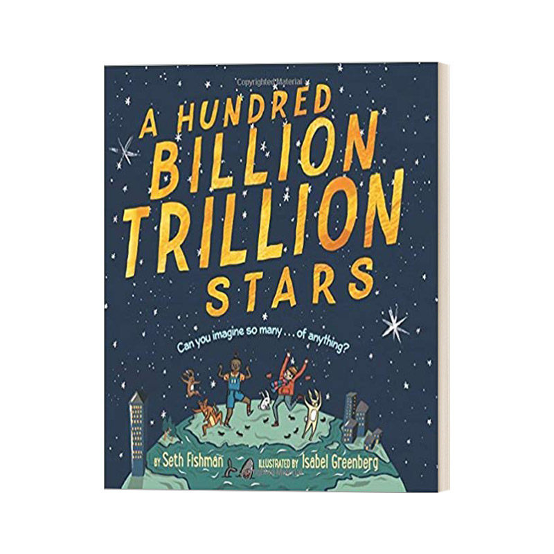 英文原版 A Hundred Billion Trillion Stars 我知道天上的星星有几颗 给孩子的大数字启蒙书 精装大开绘本 英文版 进口英语书籍