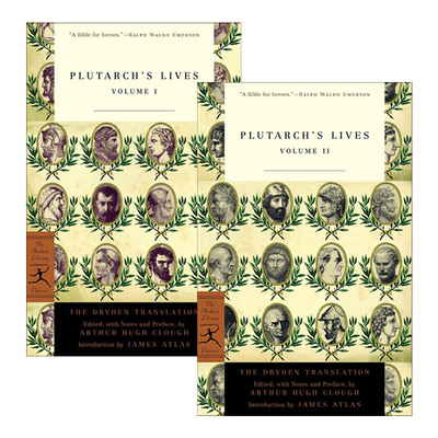 Plutarch's Lives 普鲁塔克生平1-2册进口原版英文书籍