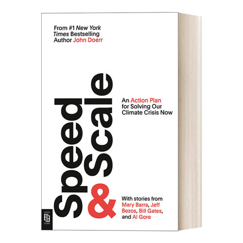 英文原版 Speed and Scale 速度与规模:解决气候危机的行动计划 经济 John Doerr 英文版 进口英语原版书籍