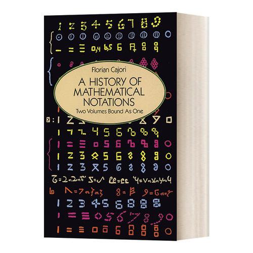 A History of Mathematical Notations  数学符号史进口原版英文书籍