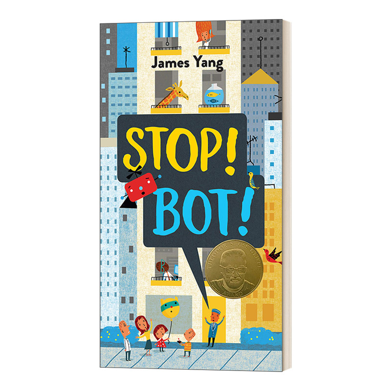 Stop! Bot! 停!机器人! 儿童绘本 精装进口原版英文书籍