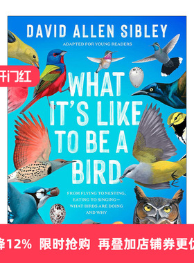 英文原版 What It's Like to Be a Bird Adapted for Young Readers 何以为鸟 西布利的鸟类世界 青少年版 观鸟指南 自然科普百科