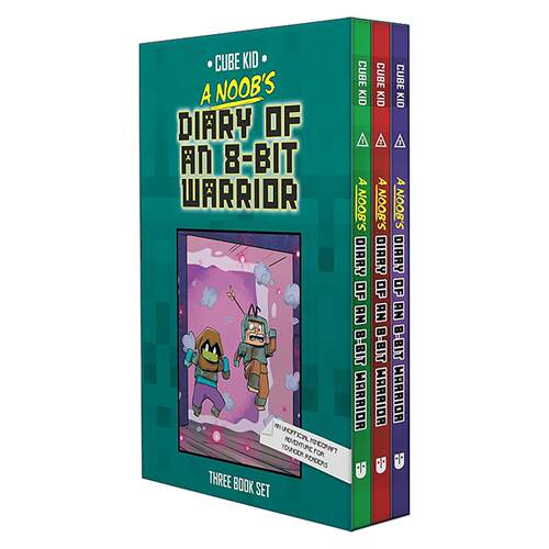 英文原版 Noob's Diary Of An 8-Bit Warrior Box Set 英雄史蒂夫战士新手日记3册盒装 英文版 进口英语原版书籍