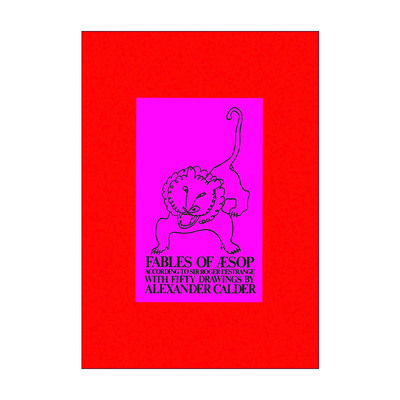英文原版 Fables of Aesop 伊索寓言 亚历山大·考尔德插画 英文版 进口英语原版书籍