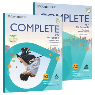 英文原版 剑桥KET考试A2备考学生书套装青少版 Complete Key for Schools Student's Book Pack A2 英文版 进口原版英语书籍