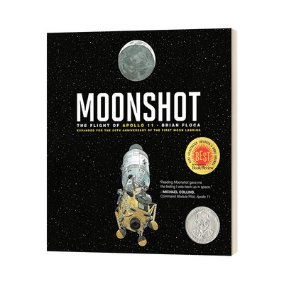 英文原版 Moonshot 登月：阿波罗11号的飞行 精装 英文版 进口原版英文书籍
