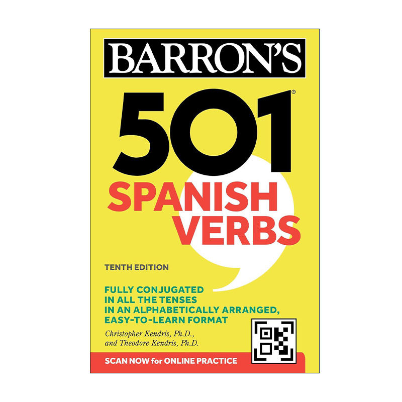 原版 501 Spanish Verbs 巴朗501个西班牙语动词 第10版 进口原版书籍