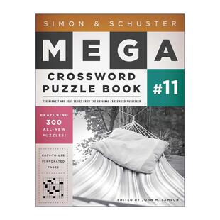 英文原版 Simon & Schuster Mega Crossword Puzzle Book #11 西蒙与舒斯特 超级纵横字谜集11 英文版 进口英语原版书籍