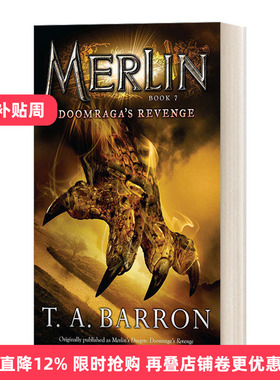 英文原版 Doomraga's Revenge Book 7 Merlin Saga 梅林传奇系列7 儿童幻想侦探冒险小说 T. A. Barron 英文版 进口英语原版书籍