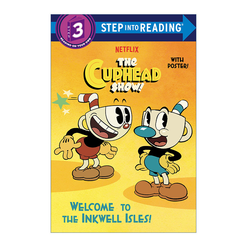 英文原版 Step into Reading 3 Welcome to the Inkwell Isles! 欢迎来到墨水池群岛! The Cuphead Show! 杯头秀 进口英语原版书籍