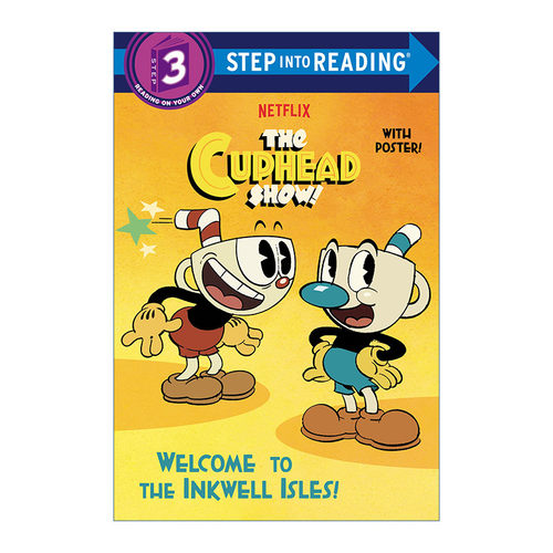 英文原版 Step into Reading 3 Welcome to the Inkwell Isles! 欢迎来到墨水池群岛! The Cuphead Show! 杯头秀 进口英语原版书籍