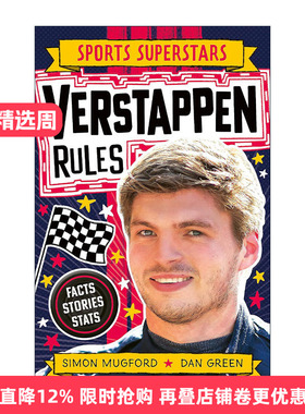 英文原版 Sports Superstars Verstappen Rules 运动明星特辑 F1赛车手 马克斯·维斯塔潘 科普百科 英文版 进口英语原版书籍