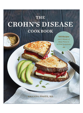 英文原版 The Crohn's Disease Cookbook 克罗恩病食谱 缓解症状的100个食谱和2周膳食计划 Amanda Foote RD 进口英语原版书籍