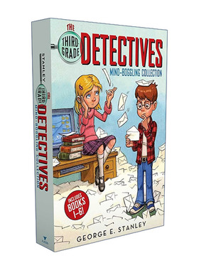 英文原版 The Third-Grade Detectives Mind-Boggling Collection 三年级侦探6册盒装 侦探章节书 英文版 进口英语原版书籍