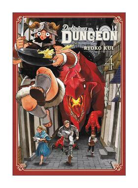 英文原版 Delicious in Dungeon Vol.4 迷宫饭漫画 第四卷 九井谅子 Ryoko Kui 英文版 进口英语原版书籍