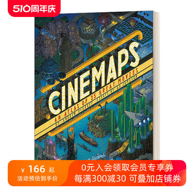 英文原版 Cinemaps An Atlas of 35 Great Movies 空想电影地图 Andrew DeGraff安德鲁 德格拉夫 精装 英文版 进口英语原版书籍