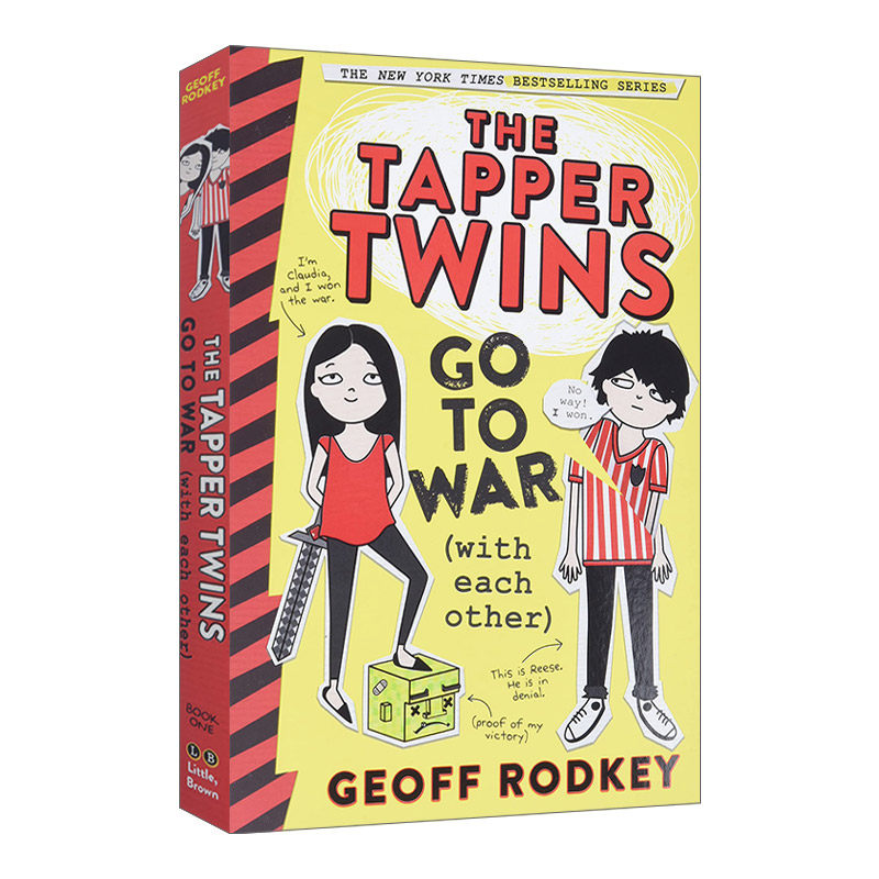 英文原版 The Tapper Twins Go to War 双胞胎大战 儿童幽默章节小说 With Each Other 英文版 进口英语原版书籍