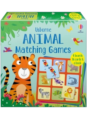 Animal Matching Games and Book 动物卡片游戏套盒进口英文原版书籍