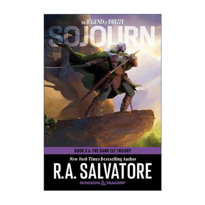 英文原版 Sojourn Dungeons & Dragons The Dark Elf Trilogy 03 旅居 龙与地下城 黑暗精灵三部曲之三 R.A. Salvatore 英文版