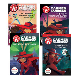 Graphic Novel 神偷卡门1-4册 电影漫画故事图画书 Netflex剧进口原版英文书籍