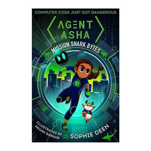 英文原版 Agent Asha Mission Shark Bytes 特工阿莎 鲨鱼字节任务 儿童STEM主题动作冒险小说 英文版 进口英语原版书籍