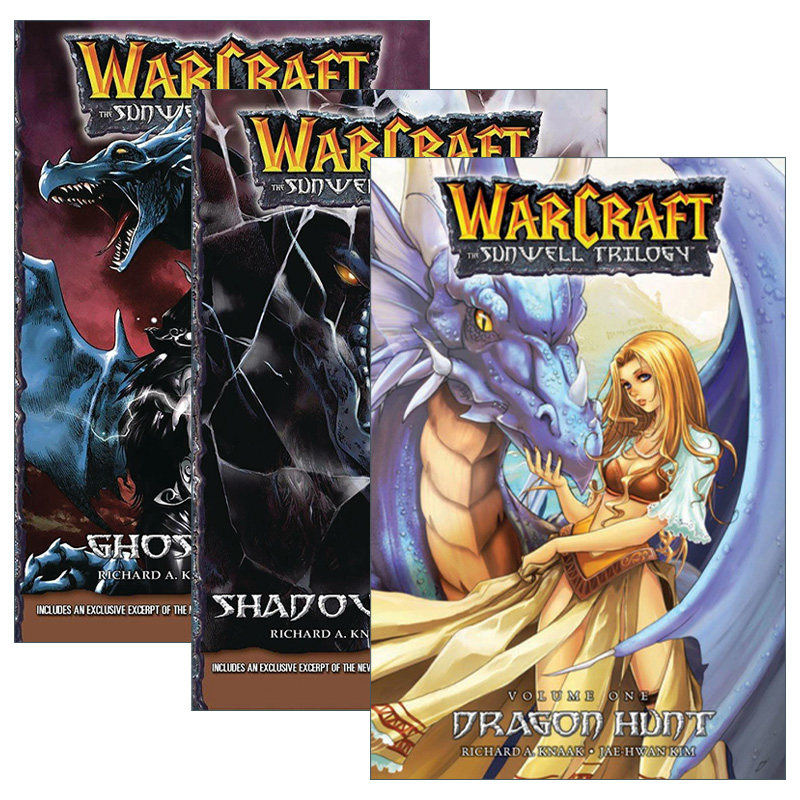 Warcraft Blizzard Manga 魔兽争霸 太阳之井三部曲系列 3册进口原版英文书籍